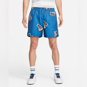 Nike Sportswear Sport Essentials+ Flow Shorts Dark Marina Blue/White Medium Swim